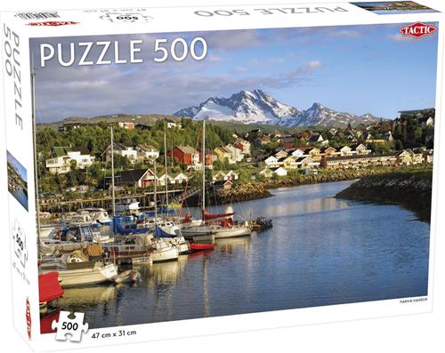 Puzzel Around the World Northern Stars: Narvik Harbor - 500 stukjes