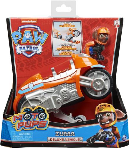 PAW Patrol Moto Pups - Zuma - Terugtrekmotor - Speelgoedauto