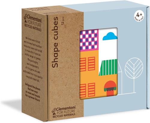 Clementoni - Shape Cubes Vormpuzzel 12 stuks