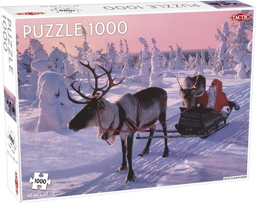 Santa Claus in Sleigh - 1000 stukjes