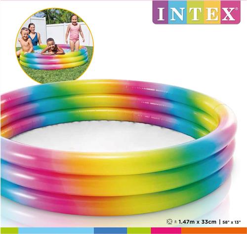 Intex Regenboog Opblaaszwembad