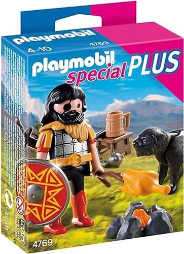 PLAYMOBIL Barbaar met Kampvuur en Hond - 4769