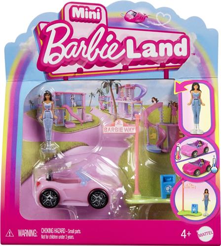 Barbie Mini BarbieLand - Cabrio met Barbiepop