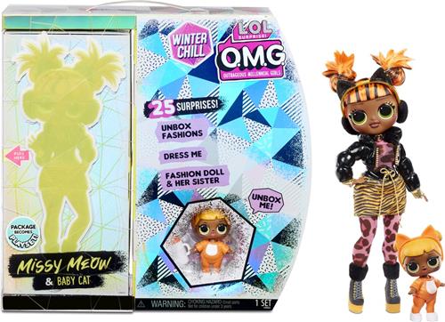 L.O.L. Surprise! OMG Winter Chill - Missy Meow en Baby Cat - Modepop