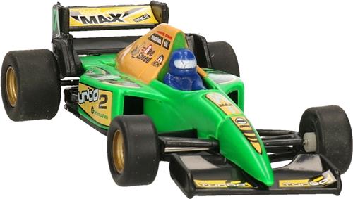 Modelauto Formule 1 wagen groen 10 cm - speelgoed race auto schaalmodel