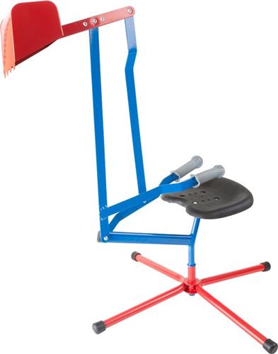 Small Foot - Metalen Graafmachine Blauw Rood