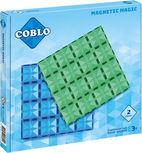 Coblo Classic Basisplaten 2 stuks - Magnetisch speelgoed - Montessori speelgoed - Bouwplaat - STEM speelgoed - Cadeau kind - Speelgoed 3 jaar t/m 12 jaar