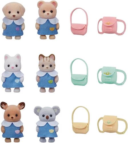 Sylvanian Families 5672 NurseryPlaymates- fluweelzachte speelfiguren