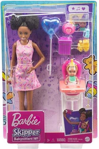 Barbie Skipper Babysitter Speelset - Verjaardag donkere