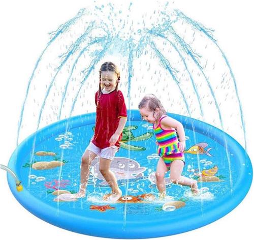 Waterspeelmat met Fontein - Waterspeelmat - Watermat - Waterspeelmat Voor Kinderen - Kinder Waterspeelmat - 170CM Extra Groot XL