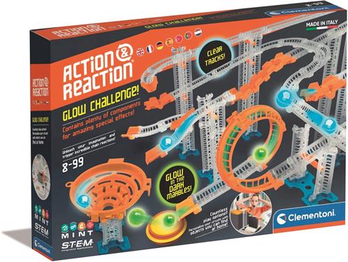 Clementoni Wetenschap & Spel, Action & Reaction - Glow Effect, 8-99 jaar - 59304