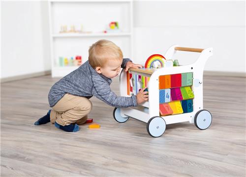 Small Foot - Houten Baby Walker Loopwagen Bloemen