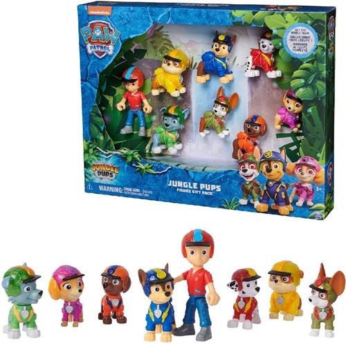 PAW Patrol Jungle Pups - Cadeauset met 8 speelfiguren