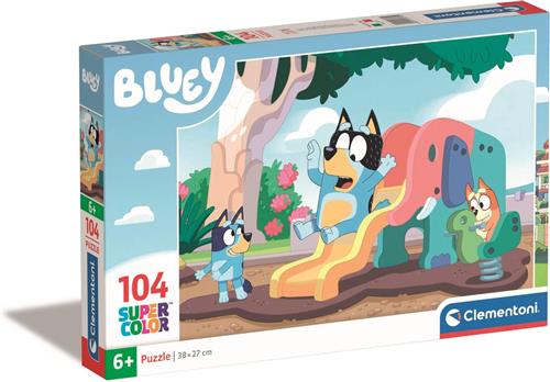 Clementoni Kinderpuzzels - Bluey 104 stukejs, Puzzel, 6+ jaar