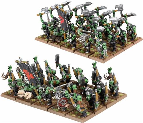 Warhammer - The Old World - Orc And Goblin Tribes - Orc Boyz And Orc Arrer Boyz Mobs - 09-03