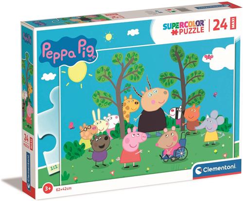 Clementoni - Peppa Pig Legpuzzel - Kinderpuzzel  Puzzel met 24 Stukjes - Vanaf 3 jaar