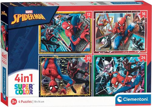 Clementoni - Puzzle Spiderman 4in1 - 21515