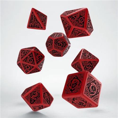 Polydice Set Q-Workshop Celtic Red Black