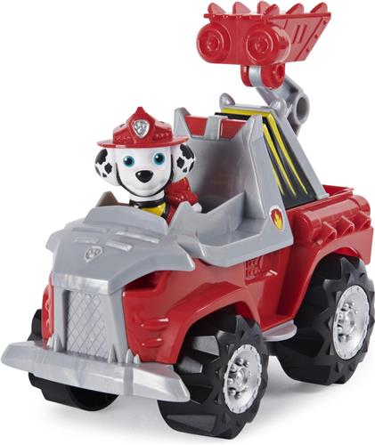 PAW Patrol Dino Rescue - Marshall met verrassingsdinofiguur - Speelgoedvoertuig met actiefiguur