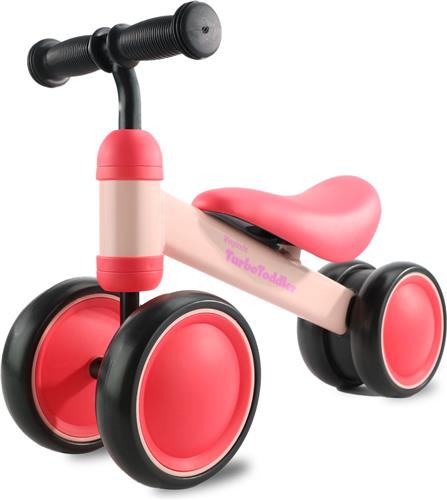 LifeGoods TurboToddler Loopfiets - Speelgoed Vanaf 1 jaar - Jongens en Meisjes - Kinderstep - Roze