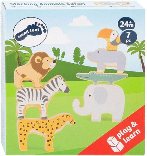 Small Foot - Houten Safaridieren Balansspel, 7dlg.