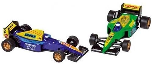 Goki - Raceauto speelgoed set van 2x stuks Formule 1 racewagens van 10 cm