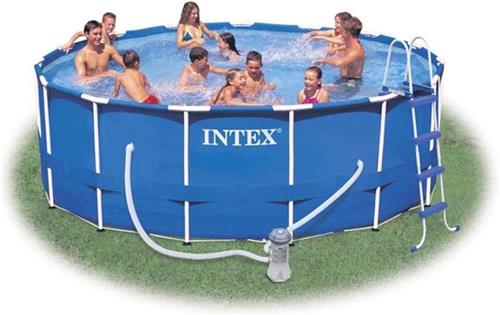 Intex zwembad met metalen frame 457 x 122 cm 28236GN