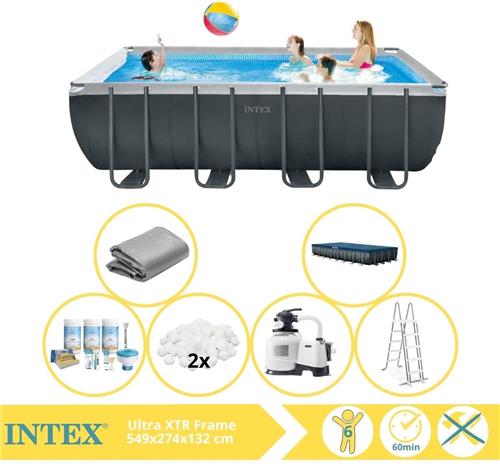 Intex Ultra XTR Frame Zwembad - Opzetzwembad - 549x274x132 cm - Inclusief Onderhoudspakket en Filterbollen