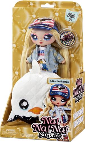 Na! Na! Na! Surprise 2-in-1 Pom Pop Erika Featherton - Glam Serie 2 - Modepop