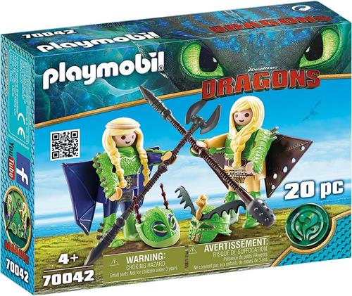 PLAYMOBIL Schorrie en Morrie in vliegpak - 70042