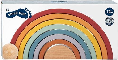 Small Foot - Houten Regenboog Bouw Bogen met Bal,