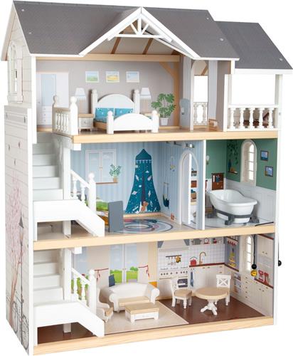 Small Foot - Houten Urban Villa Poppenhuis met Accessoires, 13dlg.