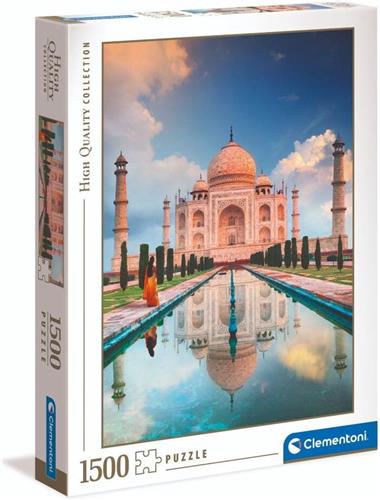 Clementoni - Puzzel 1500 Stukjes High Quality Collection, Taj Mahal, Puzzel Voor Volwassenen en Kinderen, 14-99 jaar, 31818