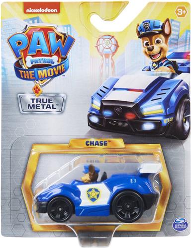 Paw Patrol voertuig die-cast auto Chase Politieauto - 7 cm