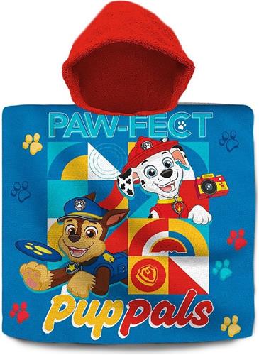 Paw Patrol Poncho 60X120 Cm Katoen