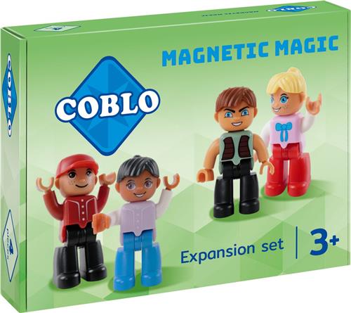 Coblo Uitbreidingsset - 4x Magnetisch speelgoed Poppetjes - Montessori speelgoed - STEM speelgoed - Cadeau kind - Speelgoed 3 jaar t/m 12 jaar