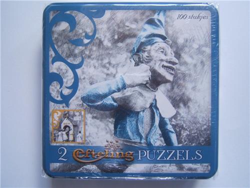 Efteling puzzels 2x 100 stukjes in luxe opbergblik