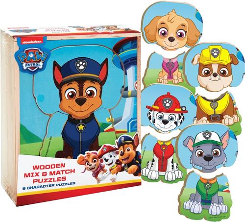 Paw Patrol Houten puzzel - Mix & Match