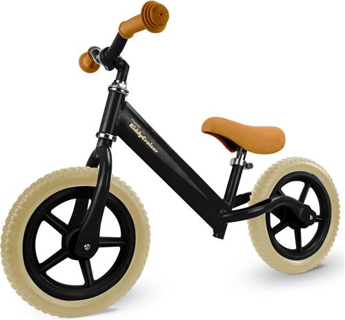 LifeGoods KiddyCruiser Loopfiets - 2 jaar - Jongens en Meisjes - Balance Bike - Zwart