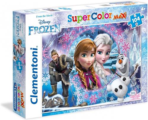 Clementoni Legpuzzel Supercolor Frozen 104 Stukjes