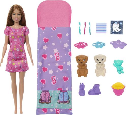 Barbie Slaapfeestje - Met puppys - Barbiepop