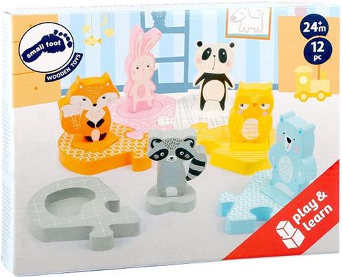 Small Foot - Houten Vormenpuzzel Dieren