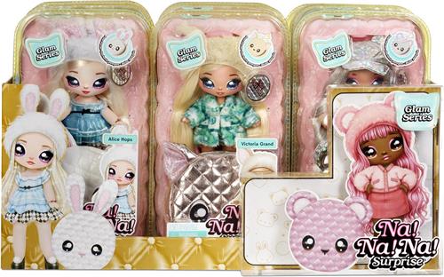 Na! Na! Na! Surprise 2-In-1 Pom Doll Glam Series 1 (Metallic) In Pdq (1 Van Assortiment)