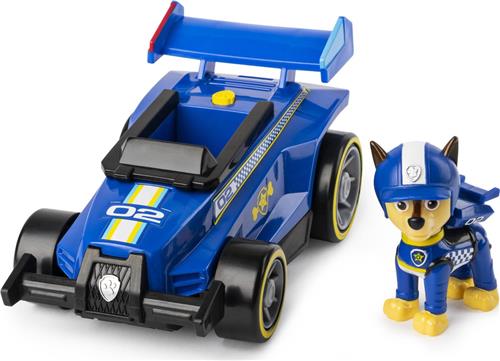 PAW Patrol Race & Go Ready Race Rescue - Chase - Speelgoedvoertuig met geluiden en actiefiguur