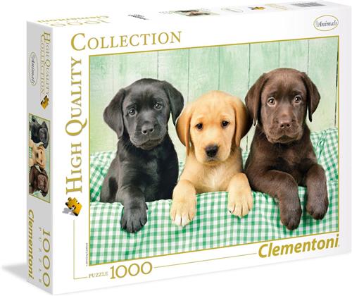 Clementoni - Puzzel 1000 Stukjes - Labradors- High Quality - Puzzel Voor Volwassenen en Kinderen - 14-99 jaar