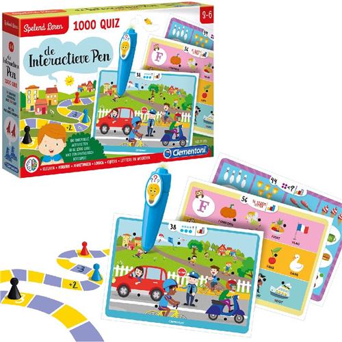 Education Clementoni - Interactieve Pen 1000 Quiz - Met Bordspel - Educatief Speelgoed 3-6 Jaar