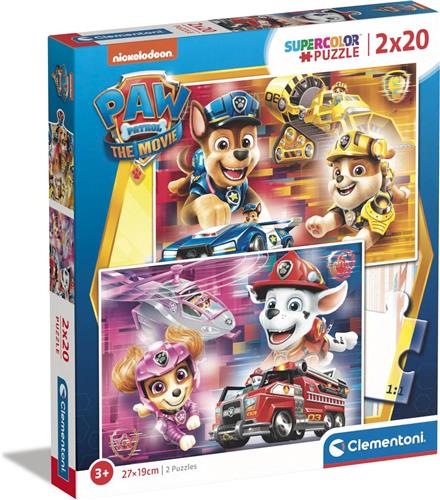 Paw Patrol The Movie Puzzel 2x20 Stukjes