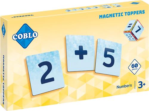 Coblo Magneet Toppers Cijfers 60 stuks - Magnetische Cijfers - Magnetisch speelgoed - Educatief speelgoed - Cadeau kind - Speelgoed 3 jaar t/m 12 jaar