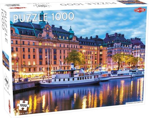 Puzzel Around the World Northern Stars: Stockholm Old Town Pier - 1000 stukjes