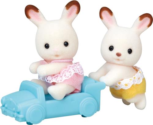 Sylvanian Families 5420 tweeling chocoladekonijn-fluweelzachte speelfiguren